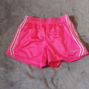 Nike Pink Athletic Shorts Lightweight Elastic Waist